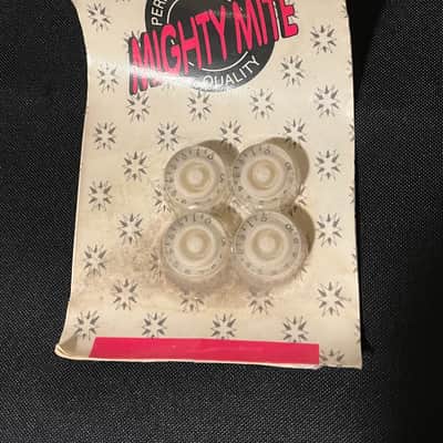 1970’s/80’s NOS Mighty Mite Speed Knobs Travis Bean White image 1