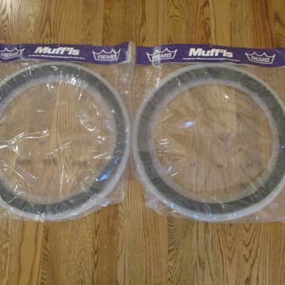 Remo (2) Muffl's 22 Inch Bass Drum Muffling Rings, For Drum Tone Control - In Packaging Never Used! image 1