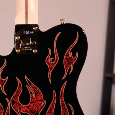 Fender James Burton Signature Telecaster - Maple Fingerboard, Red Paisley Flames image 13