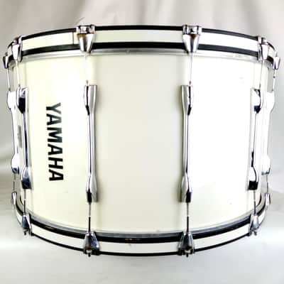 Yamaha Piano White 16x30" Bass Drum MB8130U Field Corps Model Japan Vintage 80s image 3