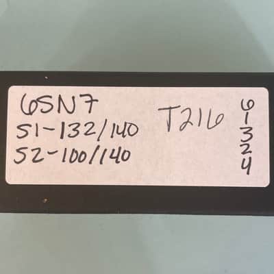 1952 Sylvania 6SN7GT Vintage Black Plate Preamp Tube! T216 image 7