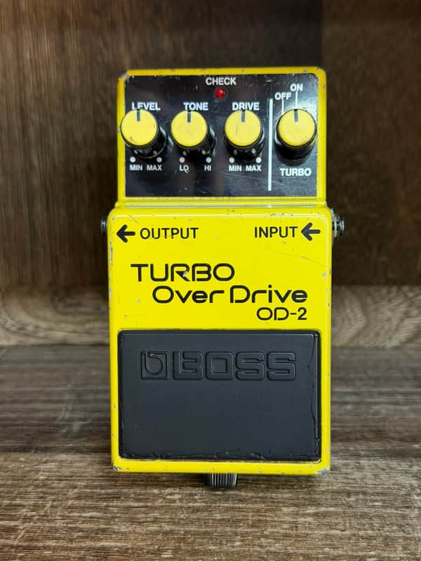 Boss OD-2 Turbo OverDrive (Black Label) 1985 - 1988 - Yellow image 1