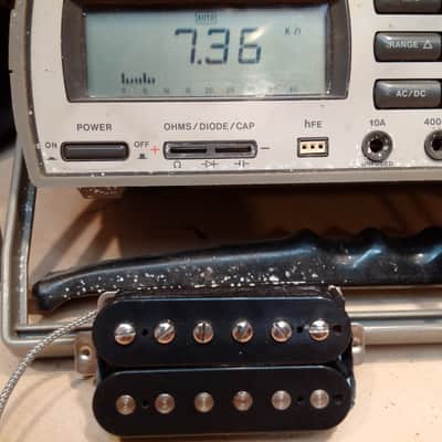 AMI LZ-01 Humbucker Pickup Set (hand-wound) like PAF - Black image 2