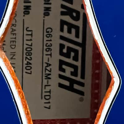 Gretsch Royal Blue Falcon G6136T 2017 - Royal Blue image 6