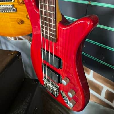 Warwick Rockbass Streamer Standard Trans Red 2002 Electric Bass image 6