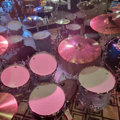 DW Collector's Series 4-piece Shell Pack - Pale Blue Oyster image 3