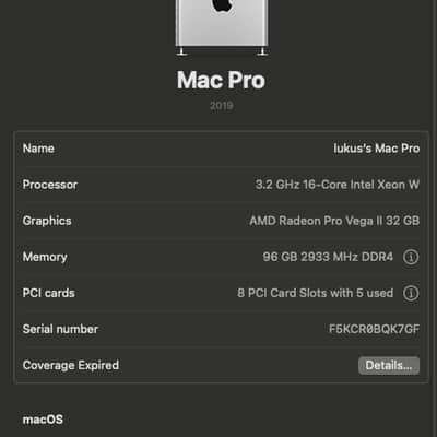 2019 Mac Pro 16-Core | 96GB RAM | Dual Vega I| 64GB | 5TB SSD image 9
