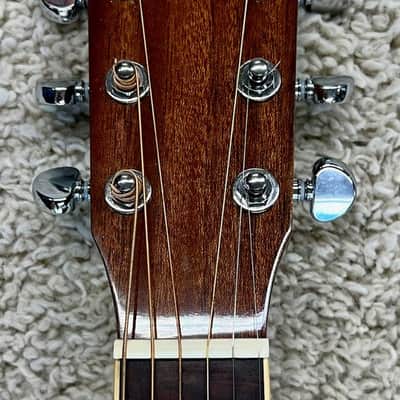 Zager ZAD-500MCE/N Solid Spruce/Mahogany Acoustic Electric OM Size + Case - Used image 8