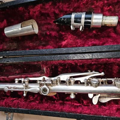 Cavalier American Silver-Plated Metal Clarinet, USA, Very Good Condition image 8