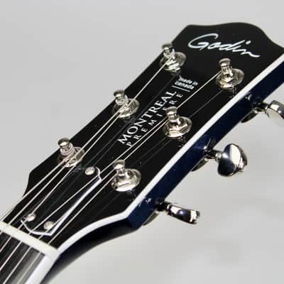 Godin Montreal Premiere A/E 2019 Indigo Blue w/Tric Case image 7