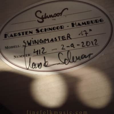Karsten Schnoor Swingmaster 2012 Archtop Jazz Guitar image 6