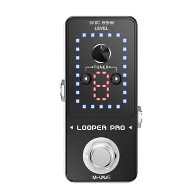 Looper Pro Tuner Effact Pedal Record 9 Loops LED Display image 1