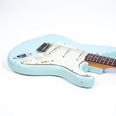 1962 Fender Stratocaster Daphne Blue Owned by Brian Setzer image 8