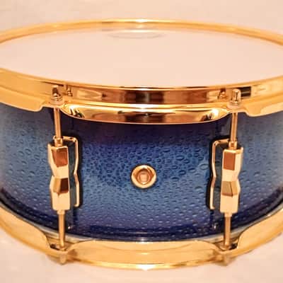 MP CUSTOM MAPLE WARRIOR SERIES SNARE DRUM (C VIDEO) BOTTOM RE-RING 2025 - BRASS/BLUE BUBBLES - FREE SHIP TO C-USA! image 2