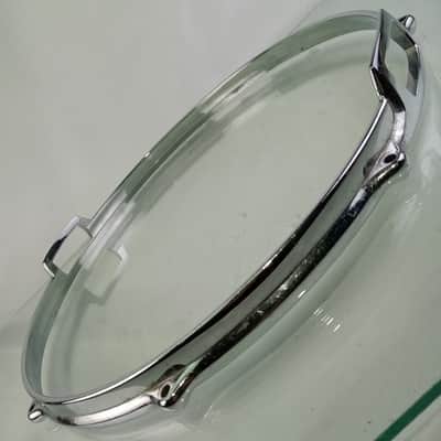 Premier 14" Die-Cast 8-Lug Snare Drum 60-70s Resonant Rim/Hoop Diamond Chrome U4 image 4