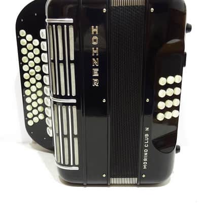 Hohner Morino Club N Button Accordion, Diatonic Double Cassotto Harmonika made in Germany, Straps, Case, Squeezebox Garmon, Amazing Rich and Deep sound! 2097 image 7