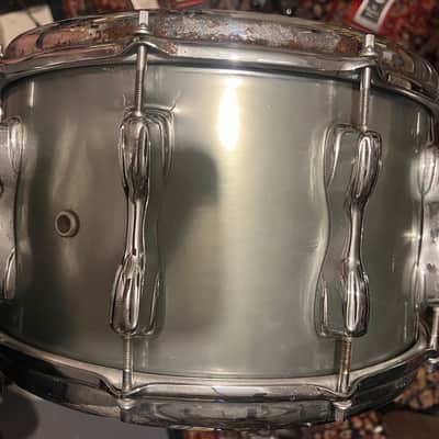 Slingerland  Magnum snare drum  1970-80 - Pewter image 5