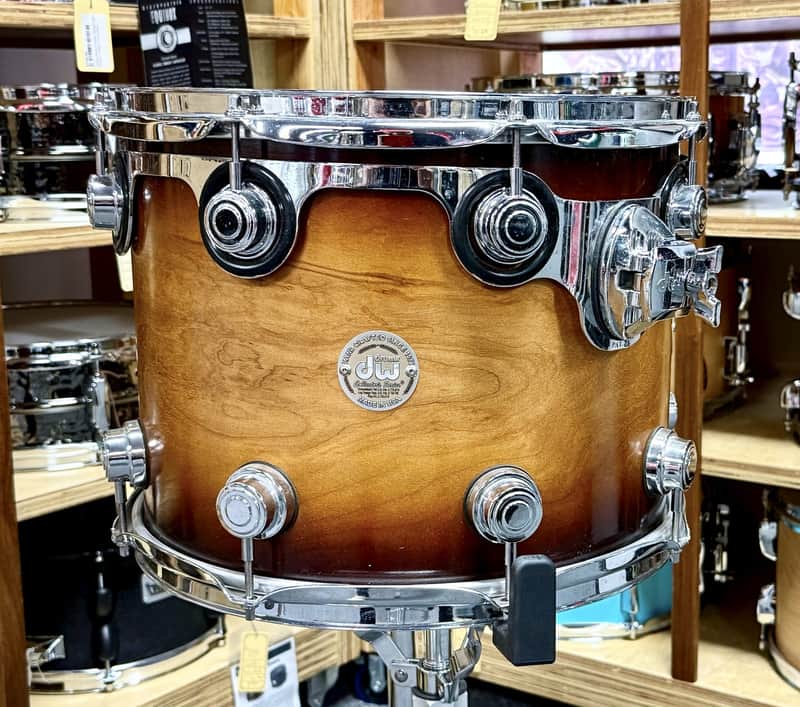 14x11 DW Pure Birch Tom (SS Burnt Toast Burst Finish with Chrome Hardware) image 1