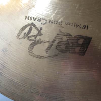 Sabian 16" B8 Pro Thin Crash Cymbal 1991 - 2009 - Brilliant image 3