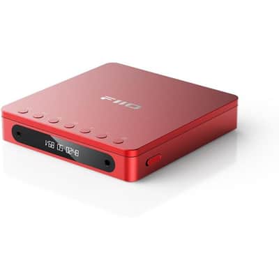 FiiO DM13 Multifunctional Portable Stereo CD Player with Long-Lasting Battery, Supports USB Ripping, Optical/coaxial/3.5mm/4.4mm outputs (Red Bluetooth) image 2