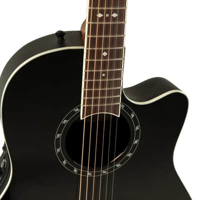 Ovation Pro Series Standard Balladeer E-Acoustic Guitar 2771AX-5 Black (2771AX-5-G) image 8