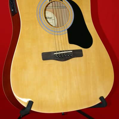 Silvertone SD 3000 Acoustic Electric Guitar W/Case image 2
