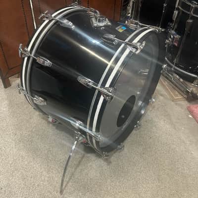 Ludwig 14" deep X 22" head Vistalite Bass Drum (11285-1236) Early 70's - Black Vistalite image 6