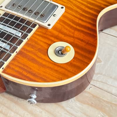 Gibson Custom Shop M2M True Historic Murphy Aged Les Paul '59 Reissue Orange Sunset Fade image 5