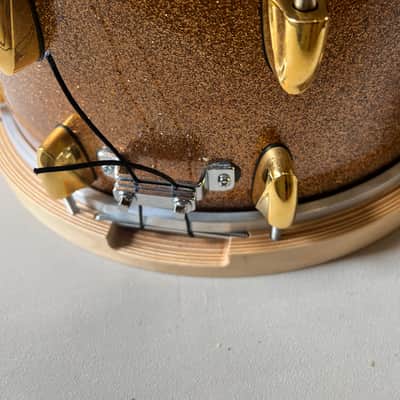 Yamaha Elvin Jones Signature snaredrum 2010s - Gold sparkle, gold lugs. image 9