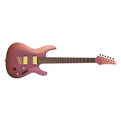 Ibanez SML721RGC S Axe Design Lab Multi-scale Guitar - Rose Gold Chameleon image 3