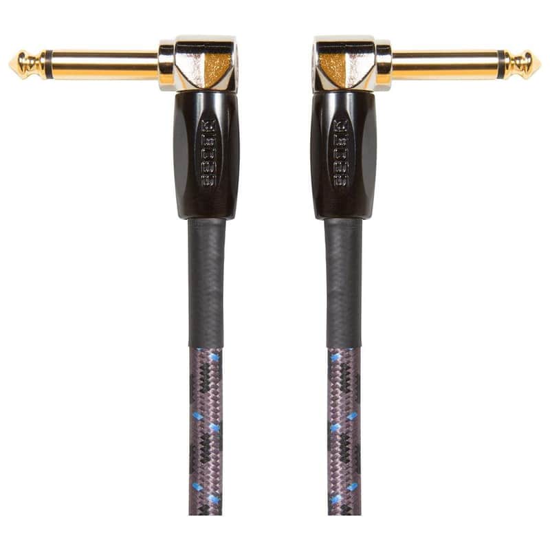 BOSS 3-Feet (1m) Instrument Cable, Angle ¼” Jack (BIC-3AA), 1/4" image 1