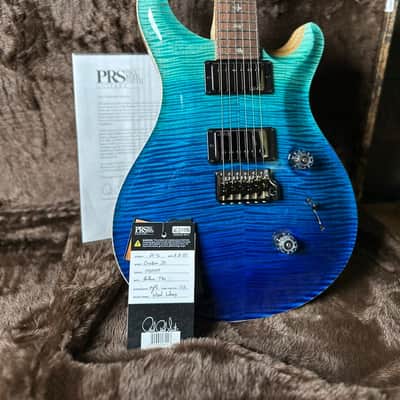 PRS Wood Library Custom 24 Blue Fade 10 Top Brazilian Rosewood Fretboard 58/15lt Korina Back 411447 image 13