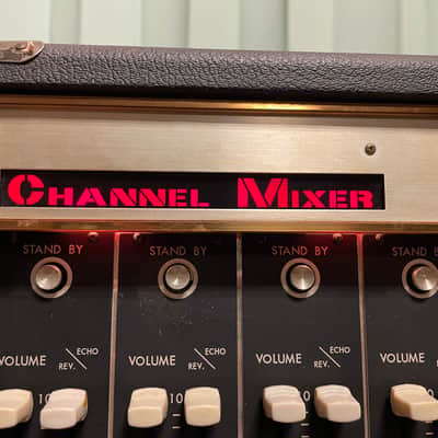 Ace Tone VM-80 6-channel powered microphone mixer with spring reverb 1970s image 5