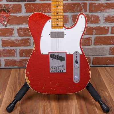 Fender Custom Shop Telecaster Relic Red Sparkle 2013 w/OHSC image 1