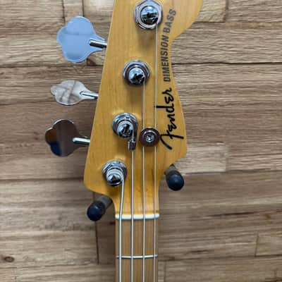 Fender American Deluxe Dimension IV HH Active 4- string Bass 2014 - Black - 8lbs 8oz w/OHSC image 7