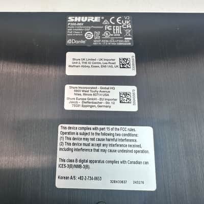 Shure IntelliMix P300-IMX Audio Conferencing Processor, DSP, USB, Dante image 15