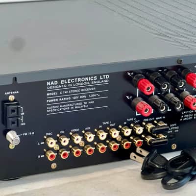 NAD C740 Stereo Audiophile Receiver Model C-740 Black, Serviced & Tested Ships Fast ! image 6
