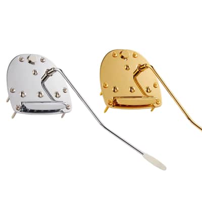Jaguar / Jazzmaster Style Tremolo Vibrato Assembly with Locking Button - Chrome image 3
