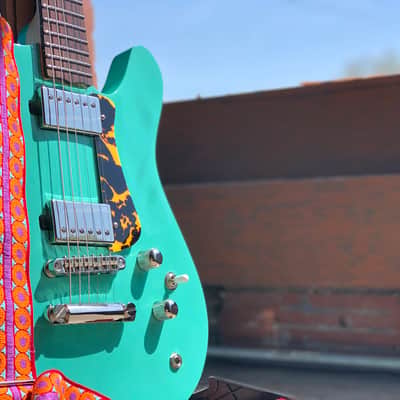 Tremolo Leather Co.  Orange Spaghettios Strap image 2