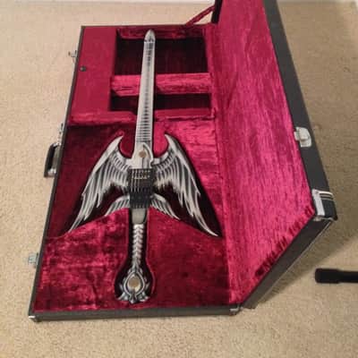 ESP 20th Anniversary Alfee Takamizawa Custom Angel Sword Guitar 1993 Grey image 1