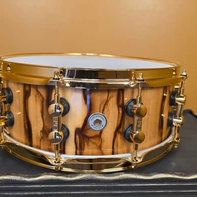 Sonor SQ2 Snare, 14x5.5, Heavy Beech, African Marble w/ Gold Hardware image 6