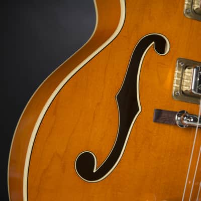 Gretsch G6120T-59 Vintage Select Chet Atkins Vintage Orange Stain Lacquer - Semi Acoustic Custom Guitar image 10