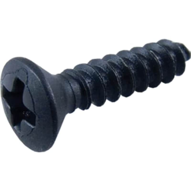 Screw - #4 x ½”, Oval Head, Sheet Metal, Black Oxide image 1