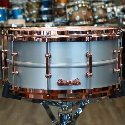 Ludwig 6.5x14" Acrophonic Snare Drum with Copper Hardware (LM405DTC) image 6