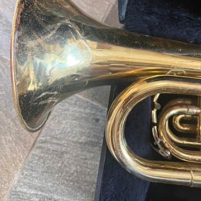 Bach Mercedes Marching Baritone Horn with case and mouthpiece, Made in USA image 11