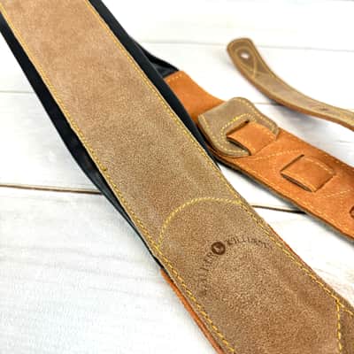 Walker and Williams C-22 Distressed Dark Brown Double Padded Premium Soft Leather Strap image 10