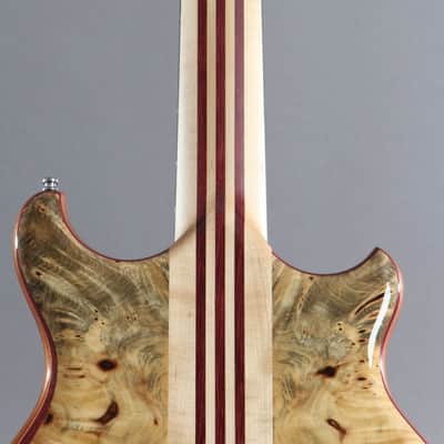 2016 Left-Handed Alembic Mark King 5 Deluxe Buckeye Burl ~Side LED's~ image 13