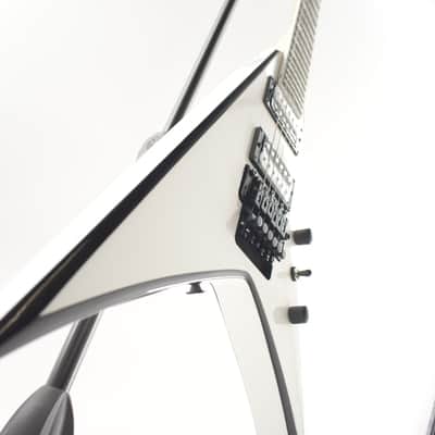 Jackson JS Series JS32 King V with Amaranth Fretboard 2023 White with Black Bevels image 5