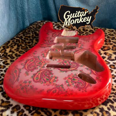 Guitar Monkey Stratocaster 2025 - Black Paisley image 5