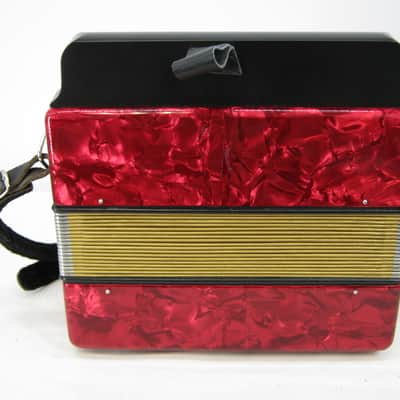 Hohner 3000AD Erica Two-Row Accordion 2010s - Red Pearl image 4